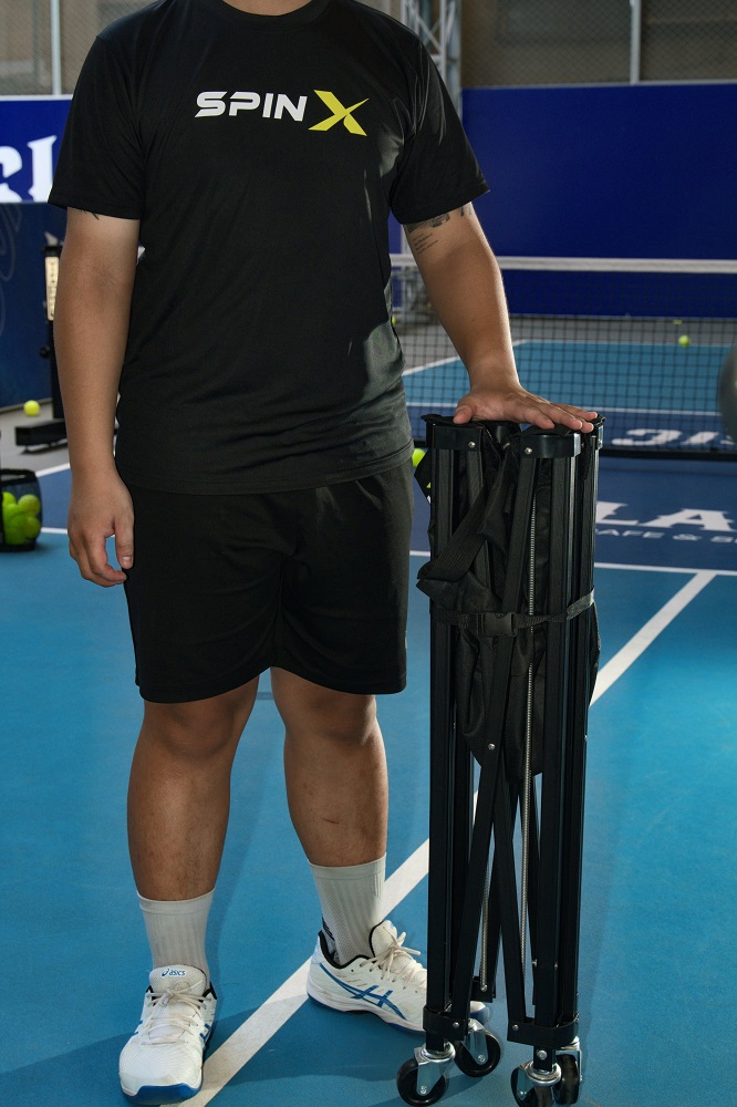 Xe Đẩy Đựng Bóng Tennis/ Pickleball SpinX Chính Hãng - Sức Chứa Siêu Lớn - Khung Chắc Chắn - Tiện Lợi Tháo Lấp Gấp Gọn
